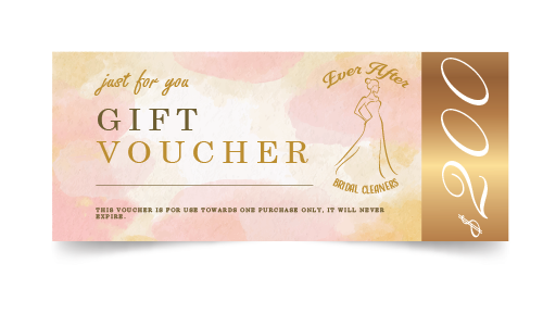 Buono regalo per la pulizia degli abiti