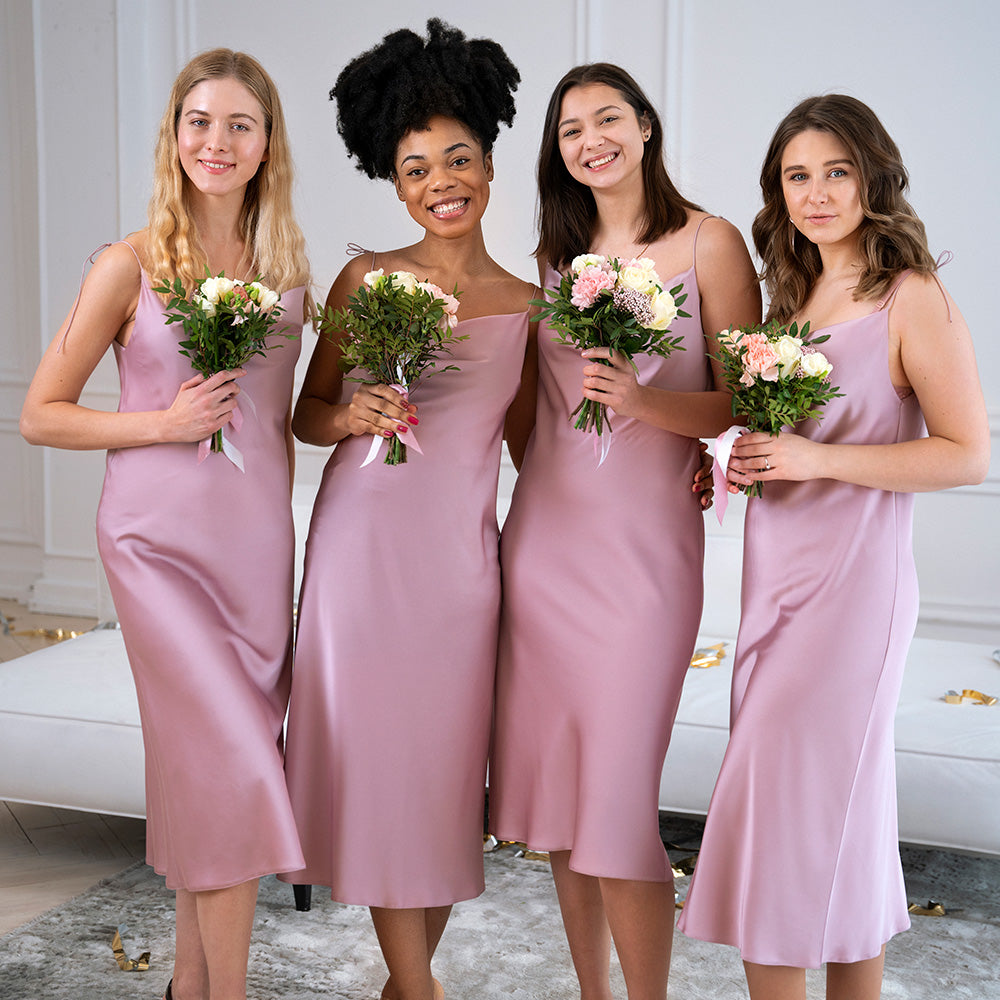 Pulizia dell'abito da damigella d'onore